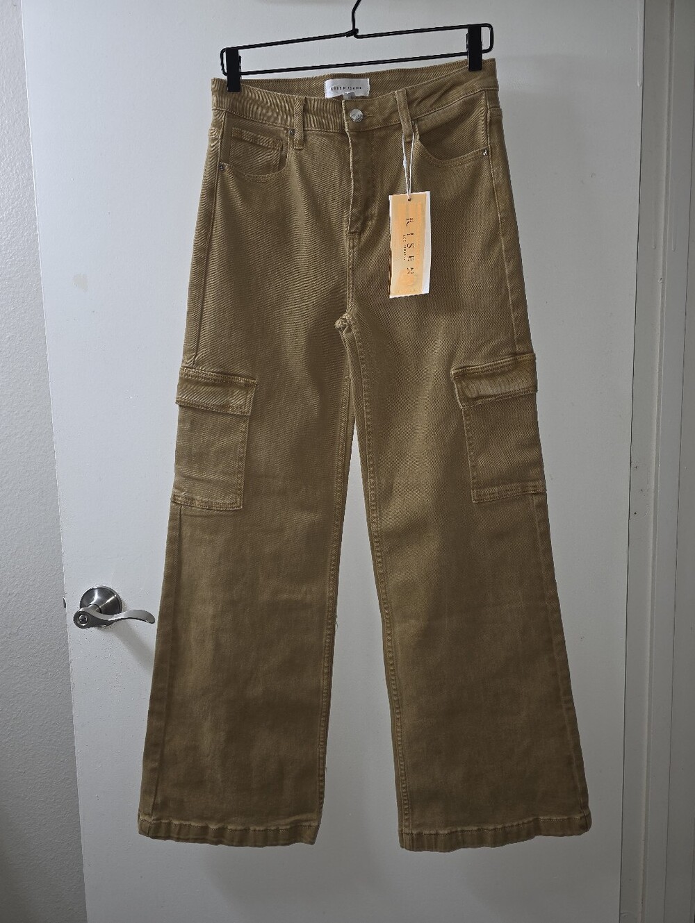 NWT Risen Los Angeles Cargo Jeans In Mocha Size 9/29